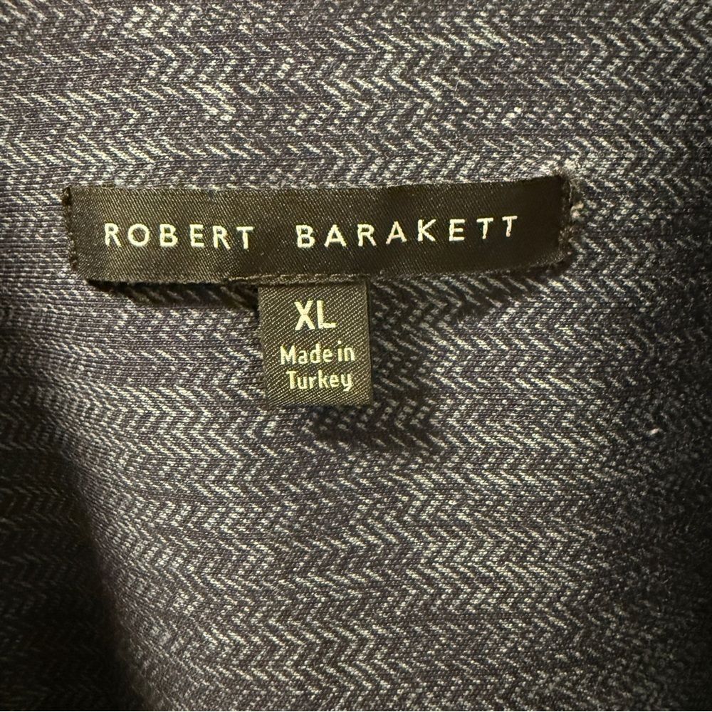 Robert Barakett Blue Cotton Long Sleeve Shirt | Sz Xl — image 4 of 5